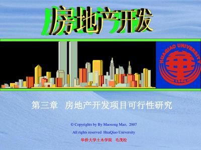 3房地产开发项目可行性研究1 33页PPT文档